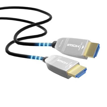 FeizLink 4K Fiber Optic HDMI Cable 25ft 4K 60Hz 18Gbps HDR10 HDCP23 3D Slim Flexible HDMI 20 Cable for HDTVTVboxGaming BoxProjector