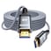 Highwings 4K Fiber Optic HDMI Cable 75FT Long Unidirectional 4K HDR Braided HDMI Cord 18Gbps High Speed with EthernetARC 3D HDCP 22 ARC Compatible for PS5434K HDTVStreaming Media