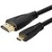 CMPLE 459N MICRO HDMI TO HDMI CABLE GOLD PLATED FOR CELL PHONES 6 FEET