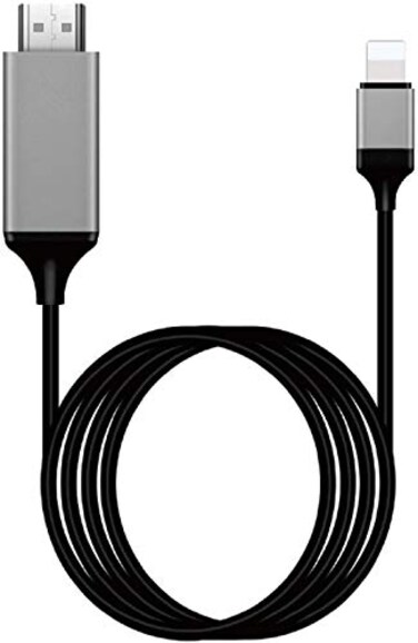 FORETOO Apple MFi Lightning to HDMI Adapter for Phone to TVCompatible with iPhoneiPad Sync Screen Connector Directly Connect on HDTVMonitorProjector NO Need Power Supply