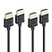 Cable Matters 2Pack Ultra Thin HDMI Cable 3 ft Support 4K60Hz Ultra Slim HDMI Cable 4K Rated with Ethernet HDR Support for PS5 Xbox Series XS RTX40903090 RX 79007800 Apple TV and More