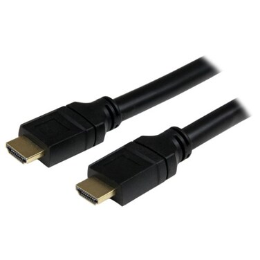 StarTech.com StarTechcom 25ft Plenum Rated HDMI Cable 4K High Speed Long HDMI Cord wEthernet 4K30Hz UHD 102 Gbps HDCP 14 in Wall Plenum HDMI 14 Display Cable HDMI to HDMI Computer to TV Cable HDPMM25