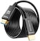 BlueRigger 8K Fiber Optic HDMI Cable 50FT 48Gbps inWall CL3 Rated 8K 60Hz 4K 144Hz HDCP 23 HDR10 Ultra High Speed Long HDMI AOC 21 Cable for Gaming VR HDTV Monitor PC