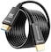BlueRigger 8K Fiber Optic HDMI Cable 50FT 48Gbps inWall CL3 Rated 8K 60Hz 4K 144Hz HDCP 23 HDR10 Ultra High Speed Long HDMI AOC 21 Cable for Gaming VR HDTV Monitor PC