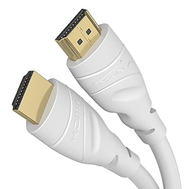 KabelDirekt 4K HDMI Cable 33ft Longer HDMI Cables 20ft75ft GermanEngineered HDMI Cord Supports 4K60Hz UHD HDR ARC Ethernet HDMI Cable for HDTV PC PS5 Xbox Switch White