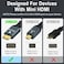Twozoh Mini HDMI to VGA Cable 33FT GoldPlated Braided Mini HDMI VGA Male to Male Compatible for Ultrabooks notebooks Tablets Cameras and camcorders