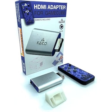 Kaico Gamecube HDMI Adapter Lead for the Nintendo Gamecube Running GCVideo Software Supports 2X LineDoubling and Includes Remote Control A Simple Plug Play Gamecube Adapter Solution