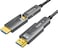 SkyeySnail 8K Fiber Optic HDMI Cable 49ft15m Micro HDMI to HDMI 21 Detachable Type AD 48Gbps Ultra Speed HDR 3D eARC in Wall CL2 CL3 Rated Slim and Flexible HMDI 27 Cable