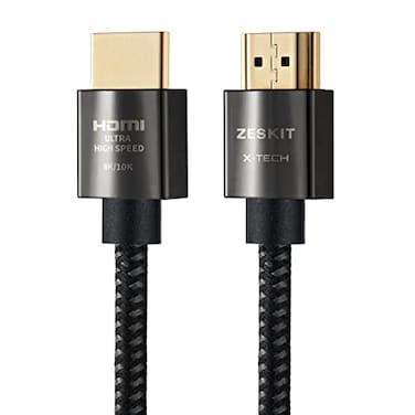 Zeskit XTech 48Gbps Ultra High Speed HDMI Cable 3ft 8K60 4K120 144Hz eARC HDR HDCP 22 23 Compatible with Dolby Vision Apple TV 4K Roku Sony LG Samsung Xbox Series X RTX 3080 PS4 PS5