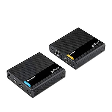 gofanco 4K 60HZ HDMI Extender Over CAT67 Cable Cascadable 10 RXs Near Zero Latency Loopout on TX 230ft 70m at 4K 60Hz HDR 18Gbps HDCP 22 Dual IR Toslink Audio HD20ExtCas
