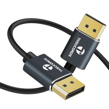 Thsucords 10FT DisplayPort 14 Cable Ultra Slim Thin 8K 4K DP Cable for Laptop PC Monitor