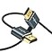 Twozoh Flexible HDMI to HDMI Cable Left Angled 90 10FT Ultra Thin and Slim HDMI Cord Support 3D4K60Hz