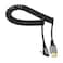 CY Micro HDMI 20 Male to HDMI Male 4K 60hz Stretch Coiled Cable Left Angled 90 Degree for HDTV Computer Laptop Monitor