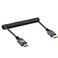 Twozoh HDMI to HDMI Coiled Cable Support 3D4K UHD 1080p HDMI 20a 20b 20 14a Extend up to 15M5FT