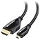 Cable Matters HighSpeed 4K60Hz Micro HDMI to HDMI Cable 10ft Ideal for Tablet Notebook Camera Raspberry Pi 4 and Raspberry Pi 5
