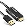 ELECABLE USB to HDMI Adapter Cable 10FT for Mac OS Windows 111087 USB 30 to HDMI Male HD 1080P Monitor Display Audio Video Converter Cord 10FT