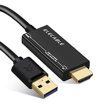 ELECABLE USB to HDMI Adapter Cable 10FT for Mac OS Windows 111087 USB 30 to HDMI Male HD 1080P Monitor Display Audio Video Converter Cord 10FT
