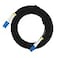 Jeirdus 15M LC to LC Outdoor Armored Duplex 9125 SM Fiber Optic Cable Jumper Optical Patch Cord Singlemode 15Meters 49ft LCLC