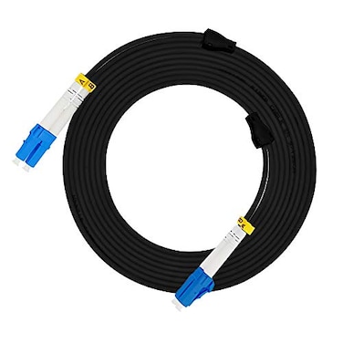 Jeirdus 20M LC to LC Outdoor Armored Duplex 9125 SM Fiber Optic Cable Jumper Optical Patch Cord Singlemode 20Meters 65ft LCLC
