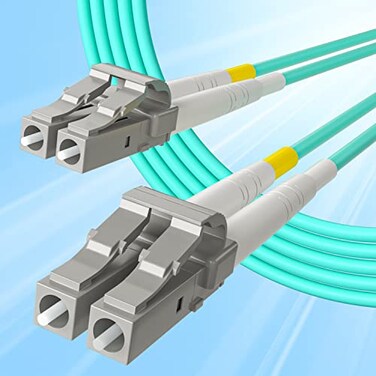10Gtek Fiber Patch Cable LC to LC OM3 10GbGigabit MultiMode Jumper Duplex 50125m LSZH Fiber Optic Cord for SFP Transceiver Aqua 20Meter656ft