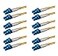 SpeedyFiberTX 6Pack 1 Meter LC to LC Fiber Patch Cable Corning SMF28 Singlemode 9125um Ultra Optical Fiber Duplex Yellow Riser OFNR Cable Jacket