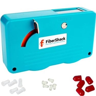 Fibershack Fiber Optic Cleaning Box 125mm LC Fiber Cleaner 25mm SC Optical Cables and Port Cleaner 500 use Optical Connector Cleaning Tool is a crucial Addition to your Kit