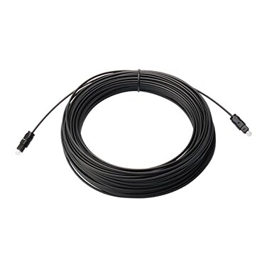 JIUWU 30M Black Digital Fiber Optical Audio SPDIF TosLink Cable