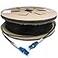 Bangun 200 Meters Uniboot LC to LC Outdoor Armored Fiber Patch Cable Low Friction Single Mode Duplex Fiber Optic Cable Jumper Optical Patch Cord 9125um OS1OS2 Compatible LSZH Black