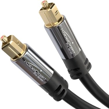 KabelDirekt Optical Audio Cable 10ft Digital Optical Cable for soundbars Fiber Optic Lead Digital SPDIF Cable Stereo Systemsamplifiersamps Home Cinema Xbox OnePS4