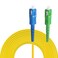 Eardion Fiber Cable 5M SCUPCSCAPC Fiber Jumper Singlemode Simplex SC to SC SM Fiber Optic Patch Cable Fiber Optic Internet Cable 5M