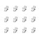 Xunsomten12pcs LC to LC OM1OM2 Fiber Optical Coupler Adapter LC Coupler Duplex Multimode Adaptor LCLC Female to Female Duplex Multi Mode Connectors