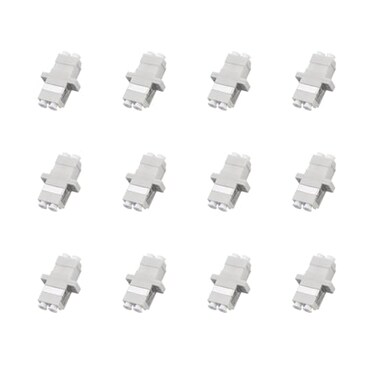 Xunsomten12pcs LC to LC OM1OM2 Fiber Optical Coupler Adapter LC Coupler Duplex Multimode Adaptor LCLC Female to Female Duplex Multi Mode Connectors
