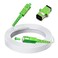 Bangun 25 Meters SCAPC to SCAPC Fiber Optic Internet Cable Armored Single Mode Patch Cable Fiber Optic Jumper Optical Patch Cord SIMPLEX 9125um OS1OS2 Compatible LSZH White