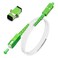 Bangun SCAPC to SCAPC Fiber Optic Internet Cable Armored Single Mode Patch Cable Fiber Optic Jumper Optical Patch Cord SIMPLEX 9125um OS1OS2 Compatible LSZH White 1m
