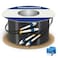 YUTIANHOME 1000ft300m LC to LC Armored Outdoor Fiber Optic Cable Single Mode Duplex Fiber Patch Cable 9125um LC Fiber Jumper OS1OS2 Compatible Low Friction LSZH Black