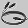 Bangun 1x2 Digital Audio Splitter Cable 15ft Toslink Digital Fiber Optic Audio Splitter 1 Male Input 2 Male Output for Home Theatre Xbox PS5PS4