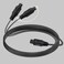Bangun 1x2 Digital Audio Splitter Cable 15ft Toslink Digital Fiber Optic Audio Splitter 1 Male Input 2 Male Output for Home Theatre Xbox PS5PS4