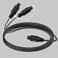 Bangun 1x2 Digital Audio Splitter Cable 15ft Toslink Digital Fiber Optic Audio Splitter 1 Male Input 2 Male Output for Home Theatre Xbox PS5PS4