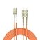 Buacoz 06Meter 2ft LCUPCSCUPC MultiMode Fiber Optic Cable LC to SC OM1 Jumper Optical Patch Cord Duplex 625125um Orange LCSC