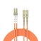 Buacoz 06Meter 2ft LCUPCSCUPC MultiMode Fiber Optic Cable LC to SC OM1 Jumper Optical Patch Cord Duplex 625125um Orange LCSC
