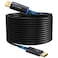 ecjtu 8K Long DP Fiber Optic Cable 33Feet10m 8K60Hz 4K144Hz 324Gbps Displayport 14 Cable Gold Plated Connector Slim and Flexible Cord Support HBR3 DSC 12 HDR10 3D Visual Effects VR Headset