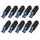Duogalia 10 Pack LCUPC Fiber Optic Loopback Adapter 9125 Singlemode Optical Cable Test Adapter Connector for Testing Applications