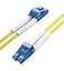 H!Fiber.com 2m OS2 LC to LC Fiber Patch Cable Single Mode SFP Fiber Jumper Duplex LCLC 9125um LSZH 66ft for 1G10G SMF SFP Transceiver Router Networks and More