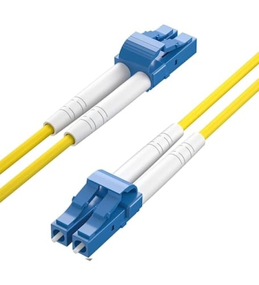 H!Fiber.com 2m OS2 LC to LC Fiber Patch Cable Single Mode SFP Fiber Jumper Duplex LCLC 9125um LSZH 66ft for 1G10G SMF SFP Transceiver Router Networks and More