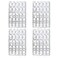 FYBOPTWU 100 pcs LC Fiber Optical Coupler Adapter LC to LC OM2OM1 Coupler Duplex Multimode Connectors LCLC Female to Female Duplex Multi Mode Adaptor