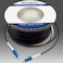 Bangun 100 Meters LC to LC Outdoor Armored Simplex Fiber Patch Cable Single Mode Fiber Optic Cable Jumper Optical Patch Cord 9125um OS1OS2 Compatible Low Friction LSZH Black