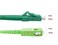 Elfcam 30m984ft Fiber Optic Cable SCA to LCA Singlemode Simplex 9125m LSZH Optical Patchcord Yellow 30 Meter