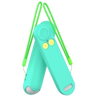 Wacanc Silicone Remote Case Cover for Nex Playground Game System Remote Anti Slip Shockproof Remote Protective Sleeve Compatible with Nex Playground Game System RemoteRemote Case with Lanyard Green
