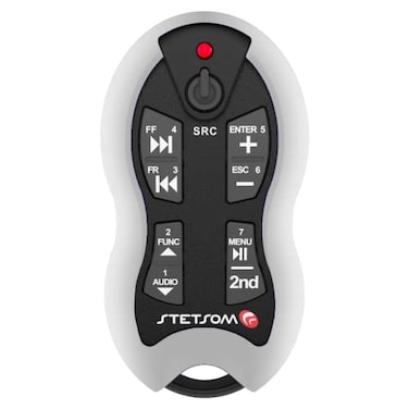 Stetsom SX2 Universal Remote Control Infrared Long Range 1640 ft 16 Functions Learning Mode Compatible with Car Audio Head Units Home Devices and Video Equipment
