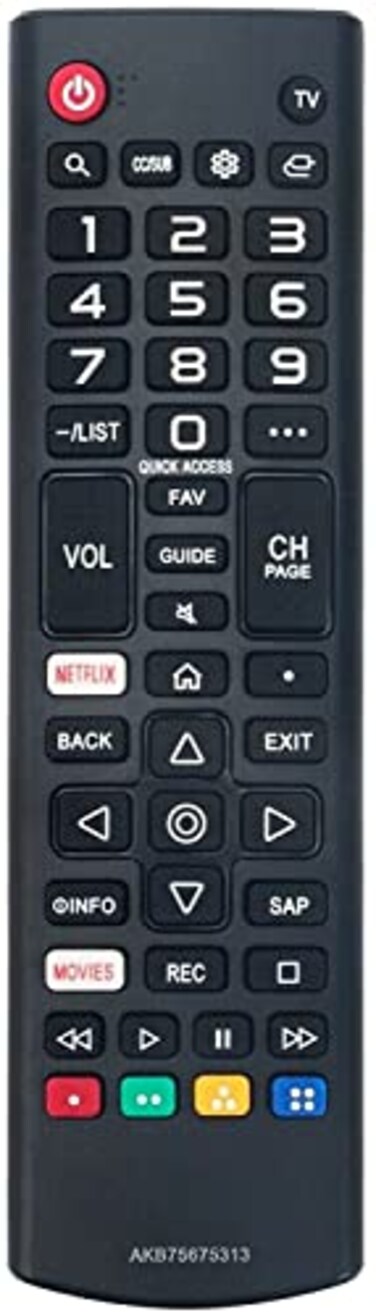 Elekpia AKB75675313 Remote Control Compatible with All LG Smart TVs